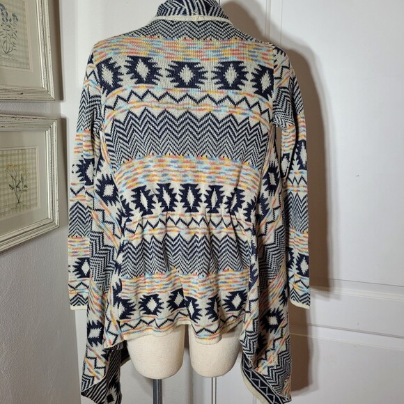 Red Camel Open Knit Cardigan Tribal Aztec colorful Small - Picture 3 of 8